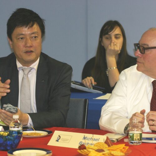 『2018年4月NY・ワシントンDC研修』
オッタ―ステッド保険エージェンシーでは、英語で自己紹介をしました。